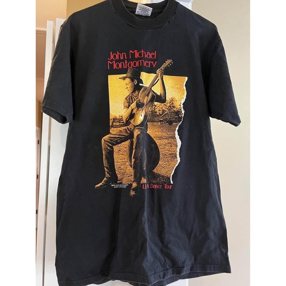 John Michael Montgomery 1990s Vintage Concert‎ Tour Tee Size L